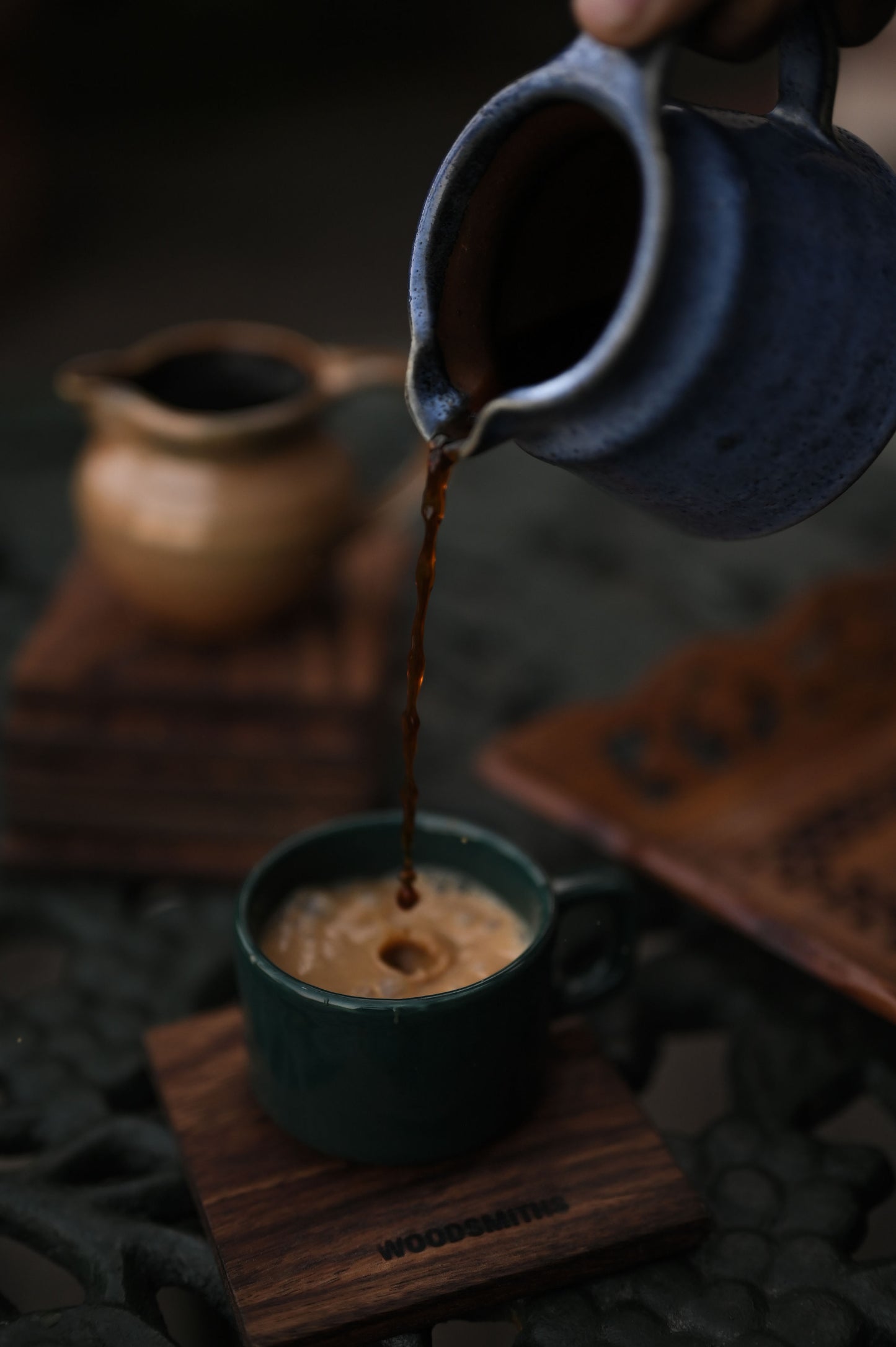 Ceylon Rosewood Coffee Coaster - Single Piece Wood