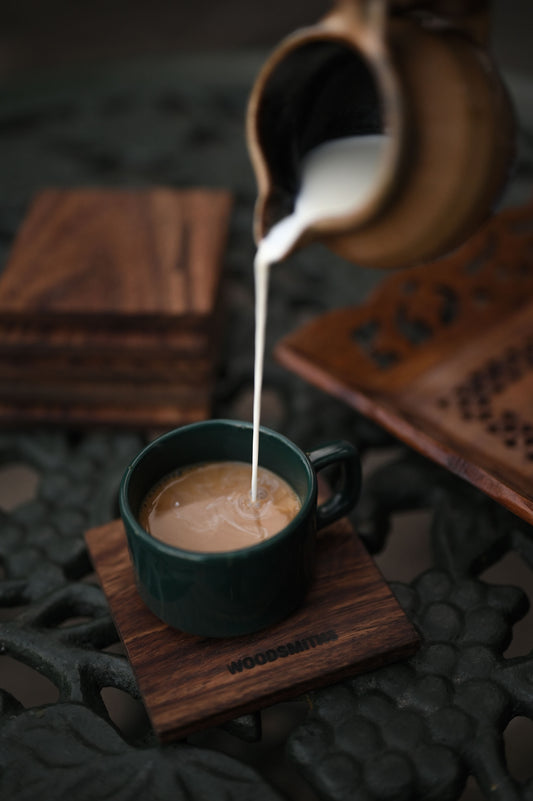 Ceylon Rosewood Coffee Coaster - Single Piece Wood